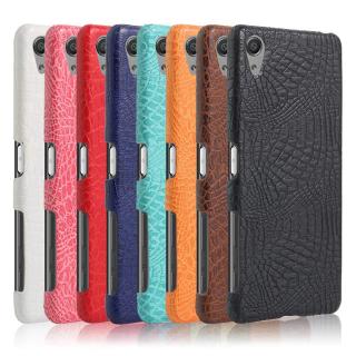Sony Xperia X Performance F8131 Dual F8132 Casing Fashion Crocodile Pattern Hard PC PU Leather Back Cover Hard Plastic Case Phone Cover