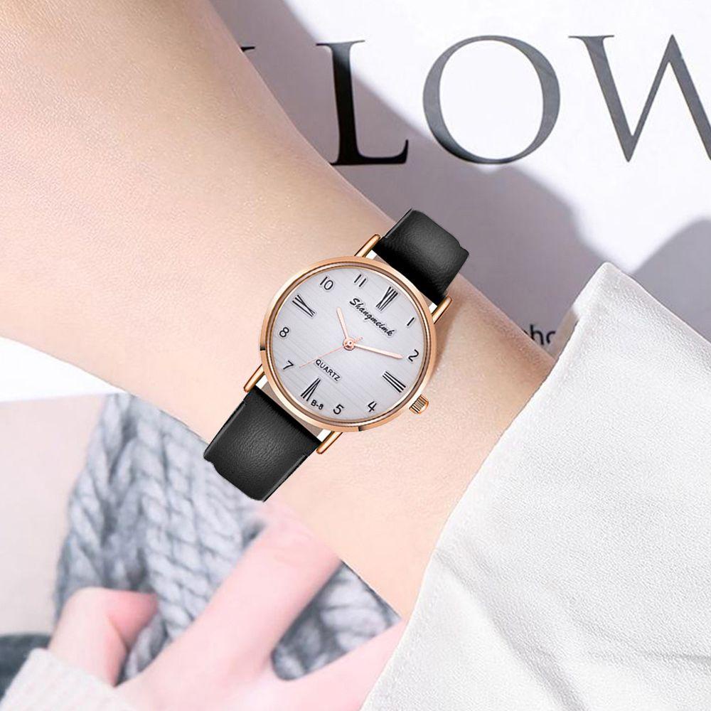 BEAUTY Đồng Hồ Quartz Nữ Dây Da Thời Trang