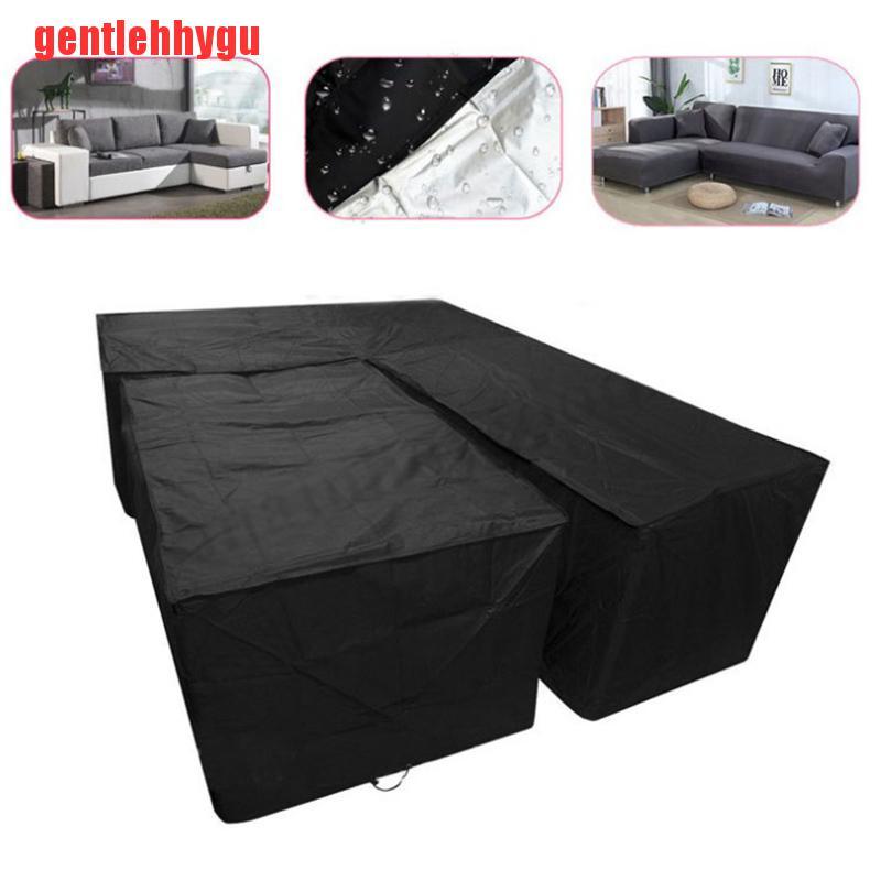 [gentlehhygu]Furniture Dust Cover Outdoor Table Cover L Shape Corner Furniture Cover