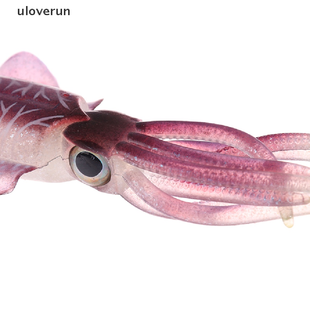 Mồi Câu Cá Hình Con Mực Mềm Phát Sáng Độc Đáo