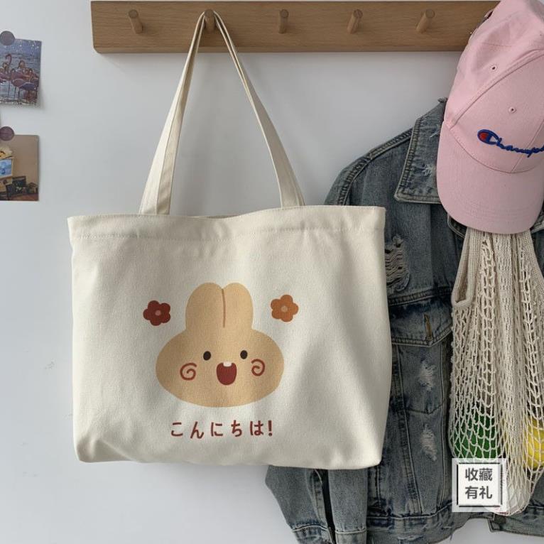Túi Vải Canvas Đeo Vai Form Ngang XinhStore