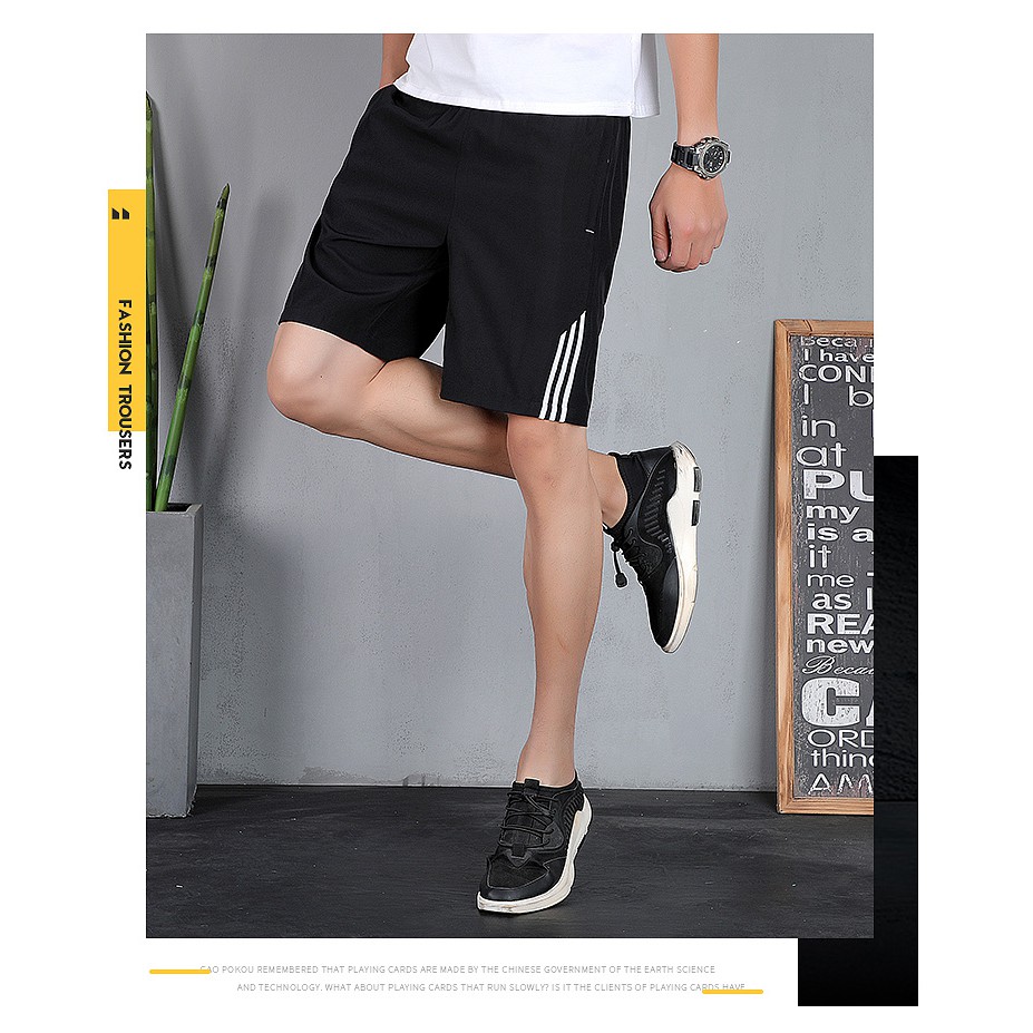 Quần short thể thao co giãn thời trang thường ngày cho nam | BigBuy360 - bigbuy360.vn