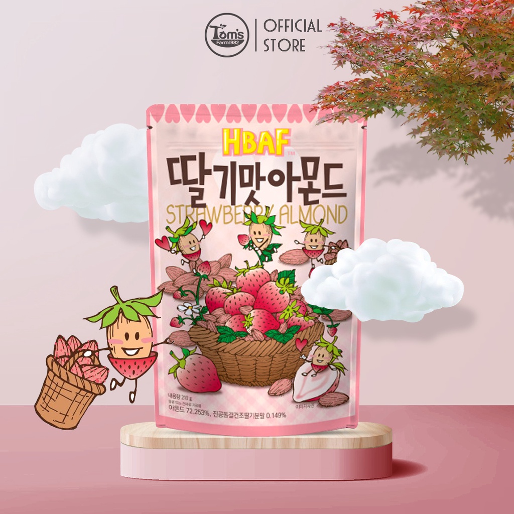 Hạnh Nhân Tẩm Hương Vị Tom's Farm - Gói 210g