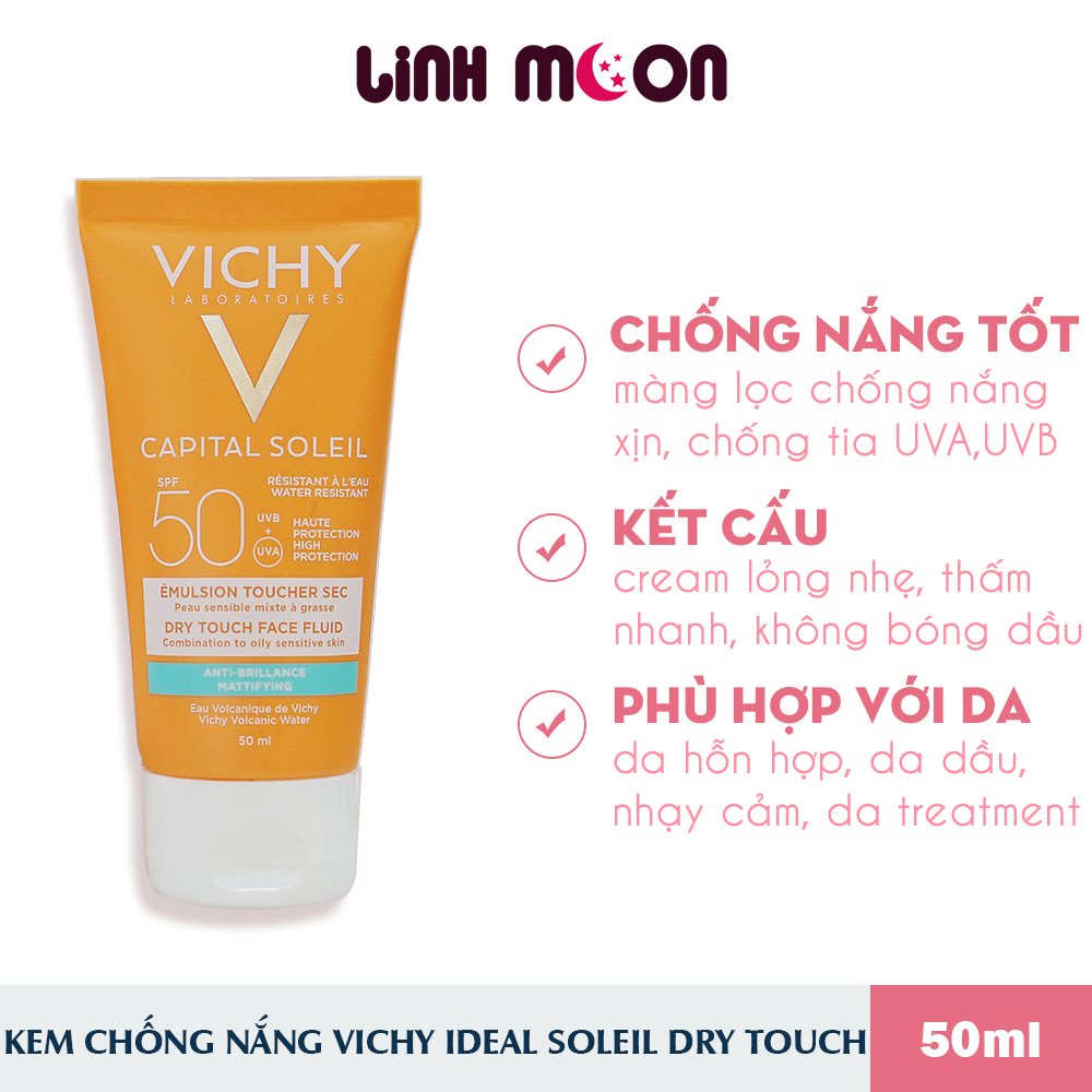 Kem Chống Nắng Vichy SPF 50 Ideal Soleil 50ml