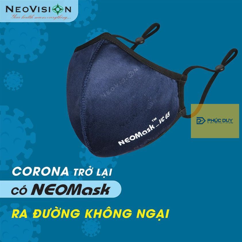 Khẩu trang NEOMASK than hoạt tính 𝐍𝐞𝐨𝐌𝐚𝐬𝐤-𝐕𝐂𝟔𝟓 𝐍𝐞𝐰 Đeo Tai CHÍNH HÃNG