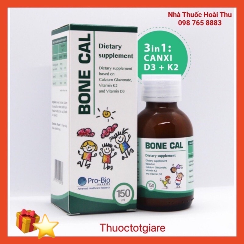 [ Kèm Quà Tặng ] Bone Cal - Bổ sung canxi cho bé , phát triển chiều cao