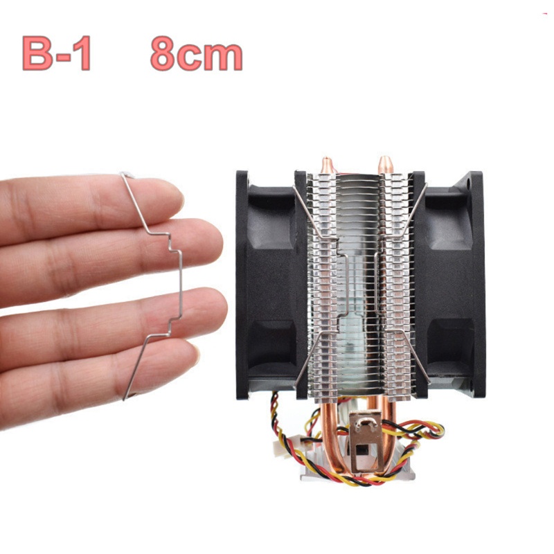 2 Kẹp Quạt Làm Mát CPU 8 / 9 / 12Cm Bằng Thép Mịn Màng Dễ Xây Dựng