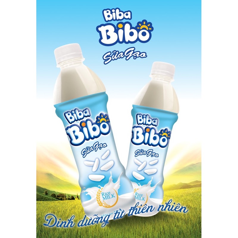 Sữa gạo Bibabibo chai 350ml Siêu Ngon