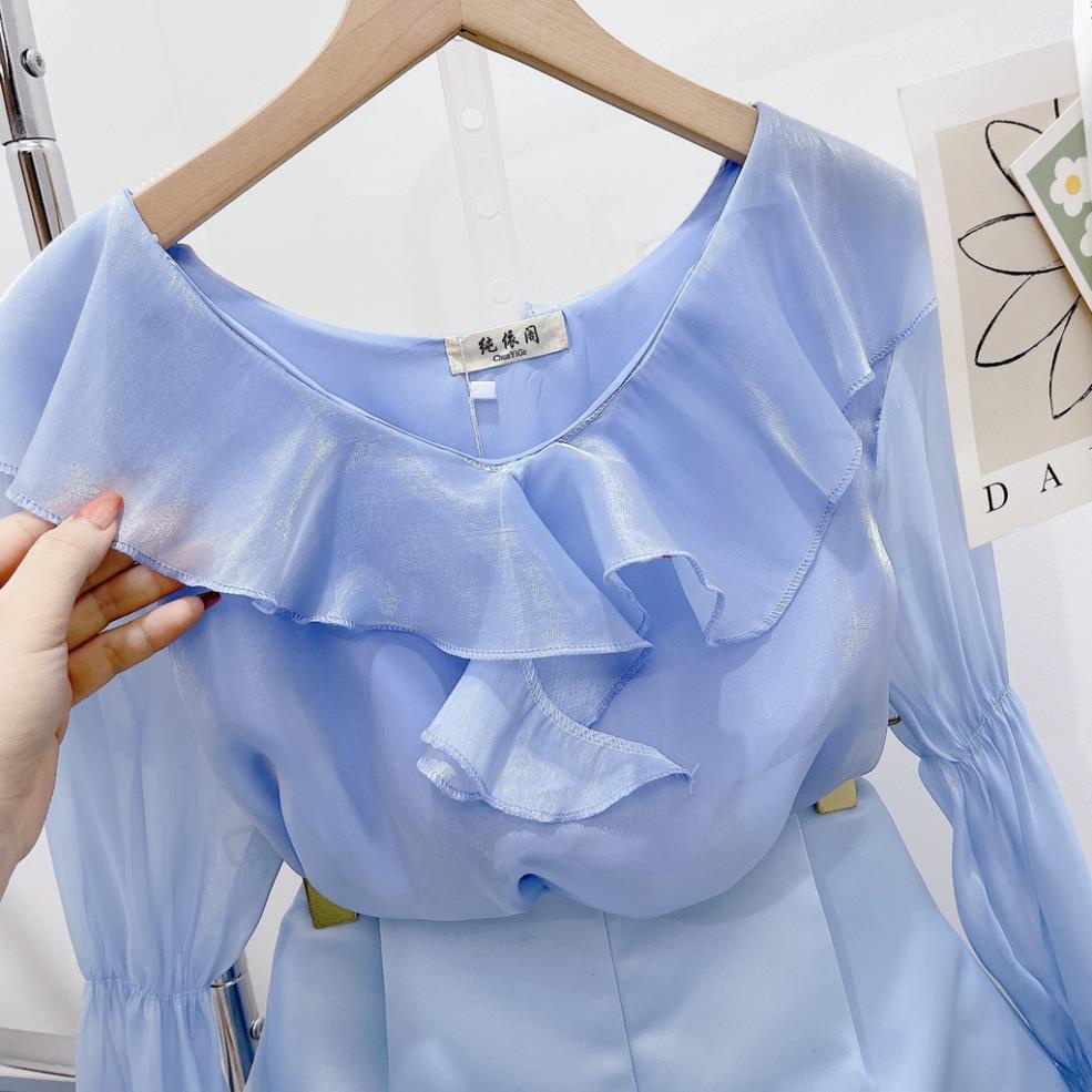 [ 𝐅𝐑𝐄𝐄 𝐒𝐇𝐈𝐏 ] SET TƠ BÈO XANH NGỌC QUẦN TACTA SÉT TIỂU THƯ CAO CẤP