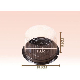 SET 10 HỘP NHỰA TRÒN ĐẾ ĐEN/NÂU A016 / 2190.037