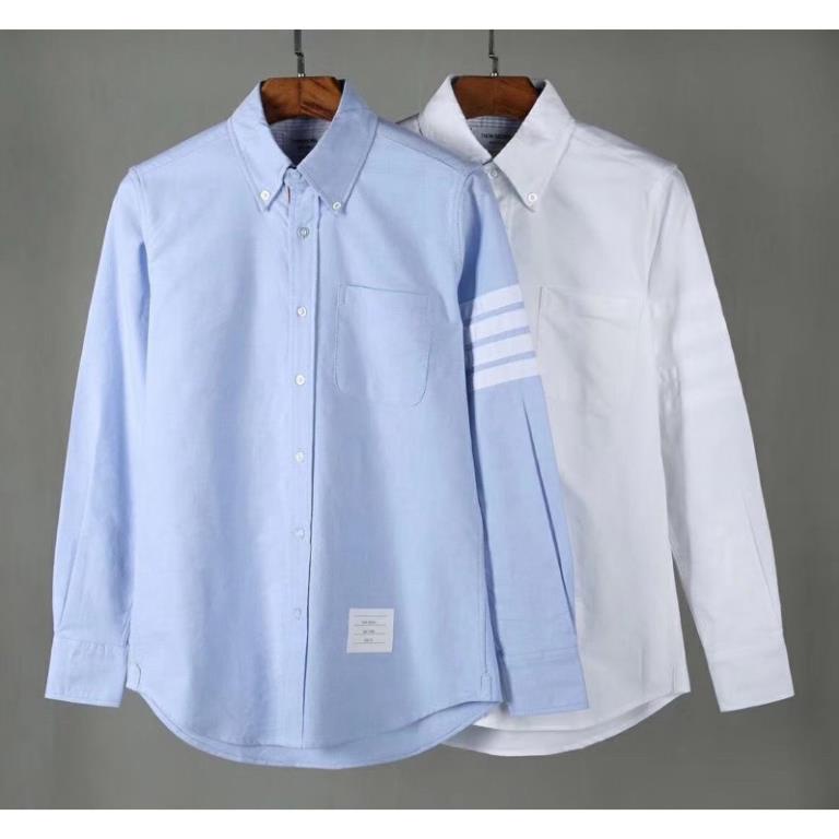 Áo sơ mi Thom TBR line giữa 4bar vải oxford cao cấp
