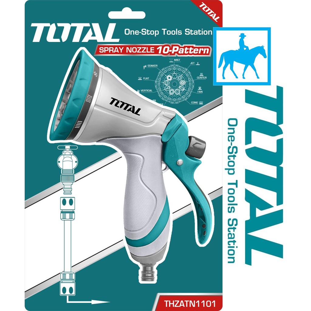 Vòi Xịt Phun Nước Tưới Cây 10 Tia Lõi Kim Loại TOTAL THZATN1101