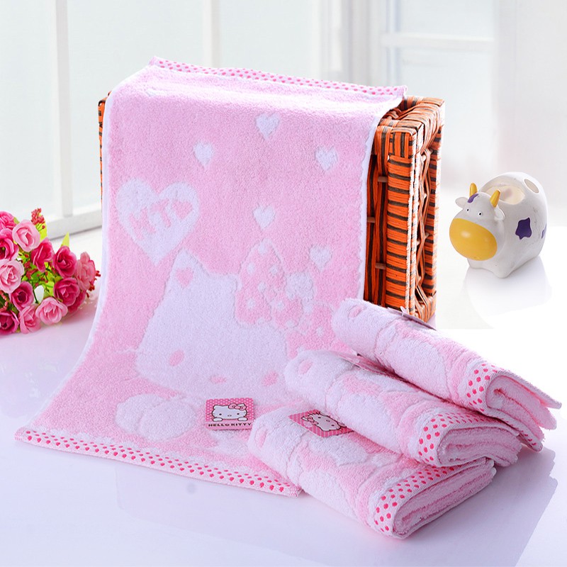 Khăn tắm, khăn mặt bông Hello Kitty KT011