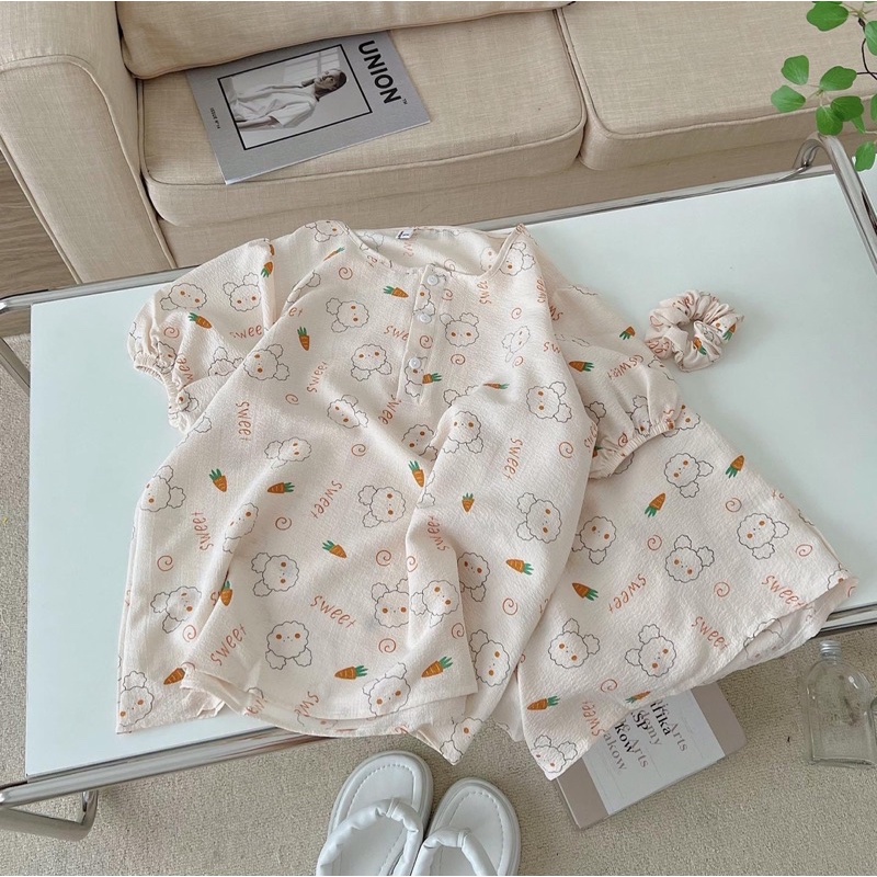 ĐỔ NGỦ ULZZANG KÈM CHUN BUỘC (ảnh thật)