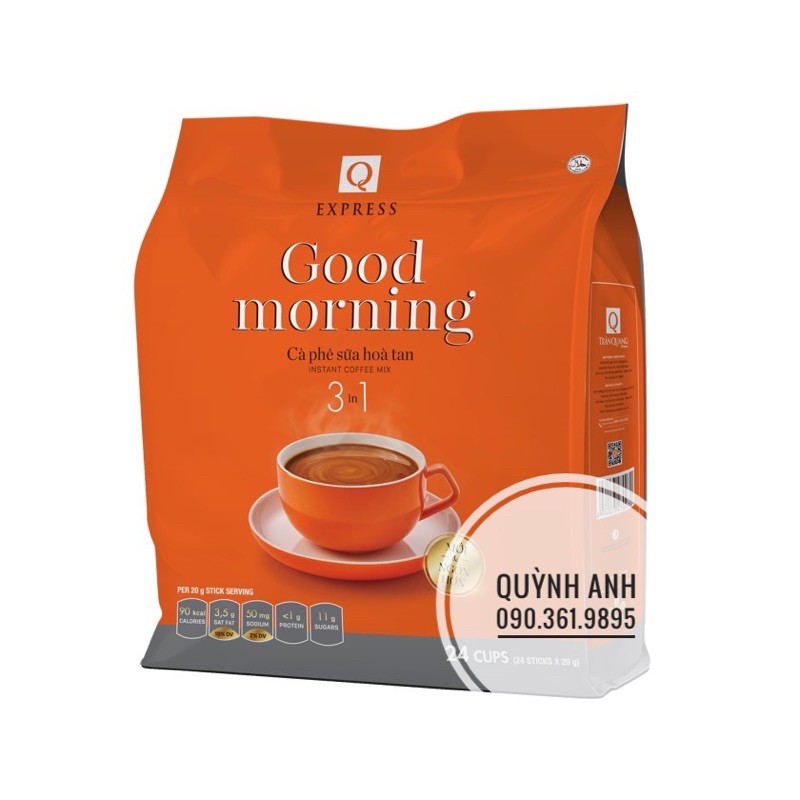 Cà phê sữa hoà tan Good morning 3in1