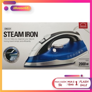 Bàn ủi hơi nước lock&lock eni331, 2 màu hồng xanh, 2200w