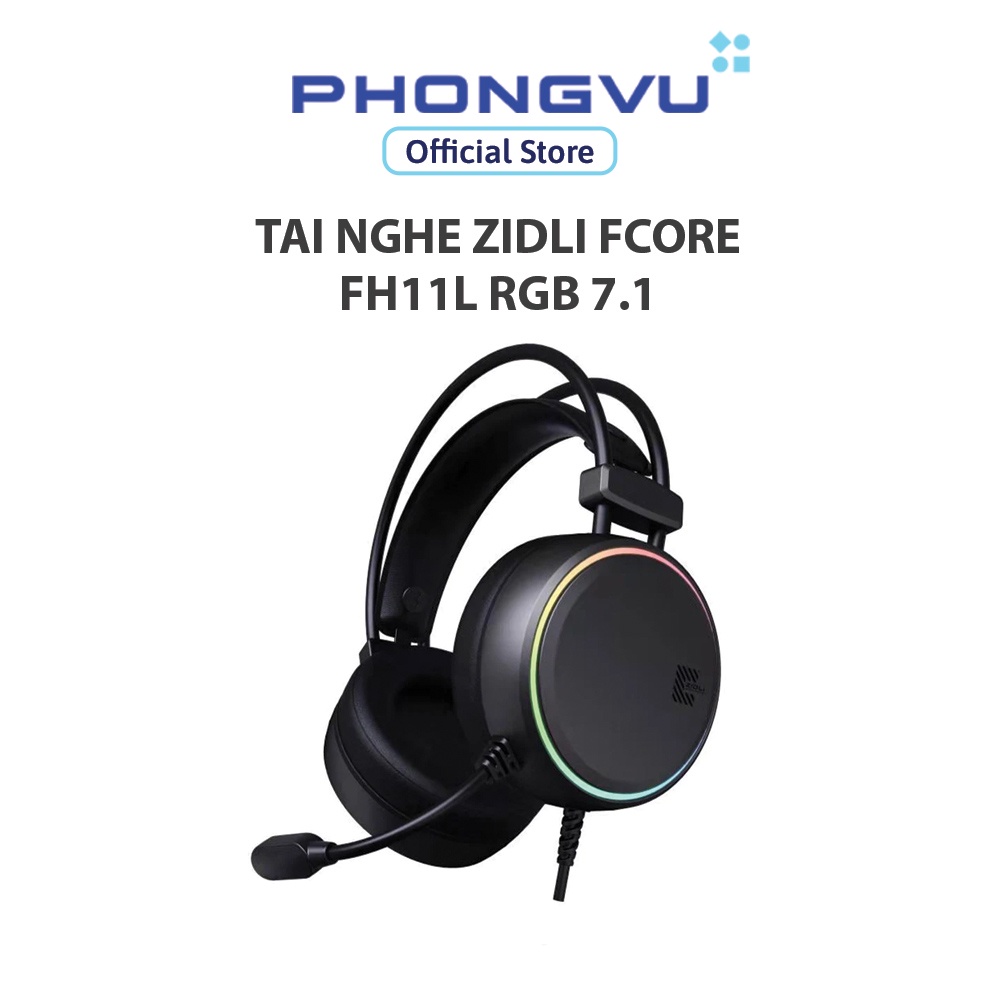 Tai nghe Zidli FCore FH11L RGB 7.1 - Bảo hành 12 tháng