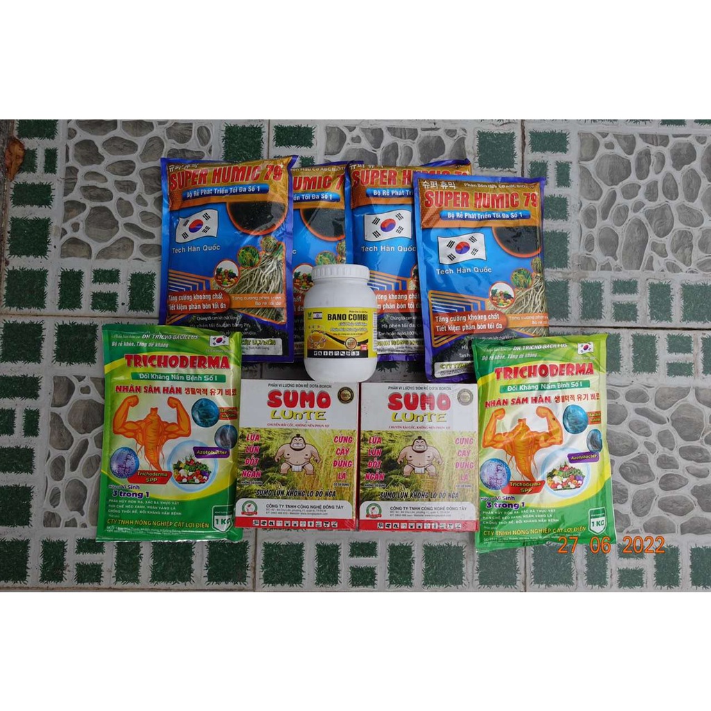 Combo Trộn Phân Rãi 3 Cử Cho Lúa- Giảm Phân- Hạn Chế Đổ Ngã Tối Đa- Điền Râu