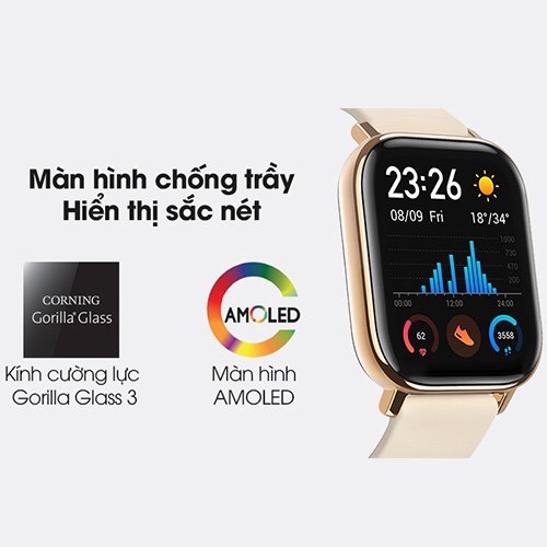 Đồng hồ thông minh Amazfit GTS - Bản Quốc Tế -Hàng Chính Hãng - Bảo hành 12 Tháng