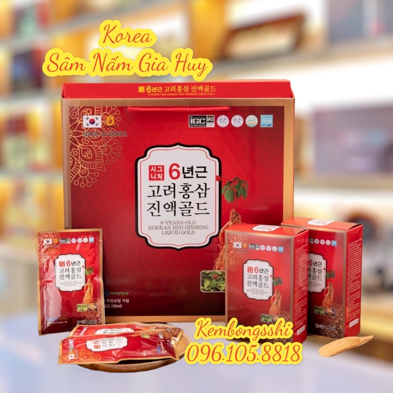 Nước Hồng Sâm Nonghuyp 6 Năm Tuổi Cao Cấp HÀN QUỐC