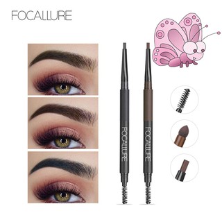 [Hàng mới về] Bút chì kẻ lông mày 3 trong 1 bền màu 24 giờ Focallure có đồ gọt