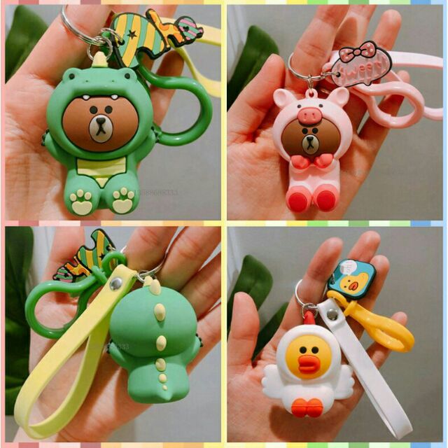 Móc khoá gấu xinh