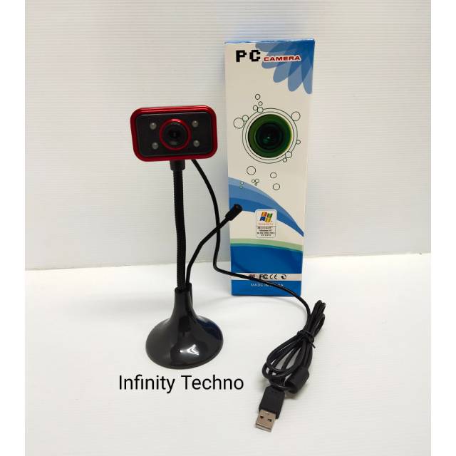 Webcam Usb Có Đèn Đứng Linh Hoạt Cho Máy Tính