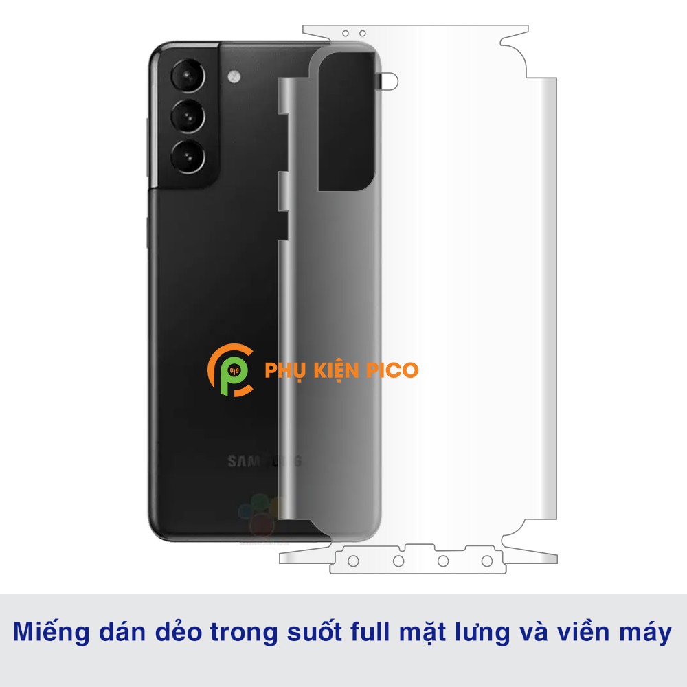 Dán lưng Samsung S21 5G full viền dẻo trong suốt PPF tự phục hồi vết xước - Dán dẻo Samsung Galaxy S21 5G