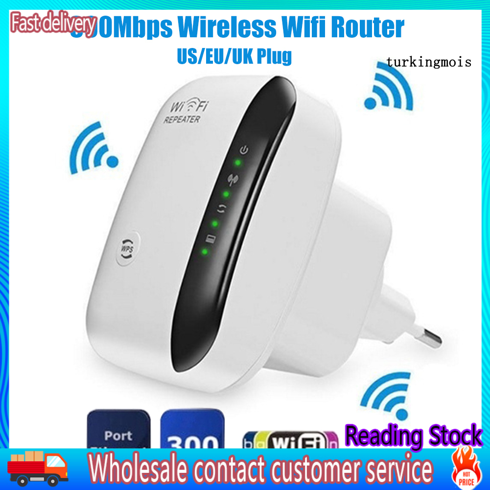 Bộ Phát Wifi 300mbps Phích Cắm Chuẩn Us / Eu / Uk