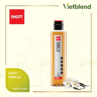 Syrup pha chế shott - vị vani - chai 1l