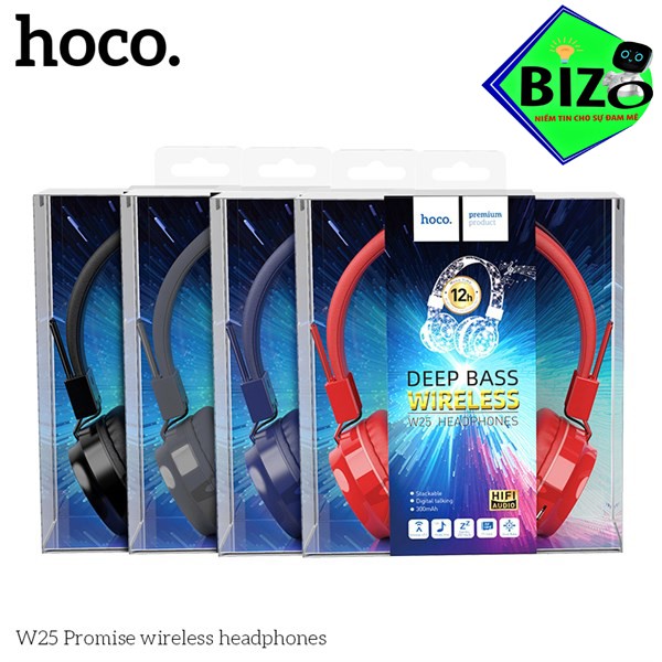 ( Free Ship - CAO CẤP) Tai nghe bluetooth chụp tai HOCO W25 - CHÍNH HÃNG