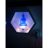 Tượng phật dược sư có đế đèn led đổi màu tương cao 12cm