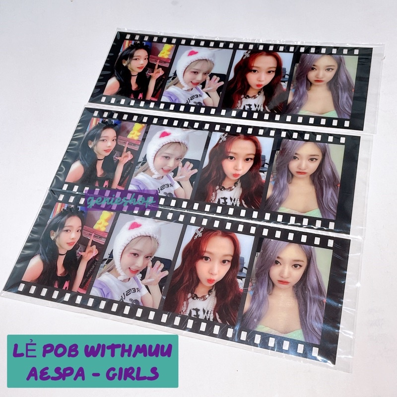 *Có-Sẵn* ẢNH POB AESPA GIRLS WITHMUU QUÀ PRE PHOTOCARD GIFT