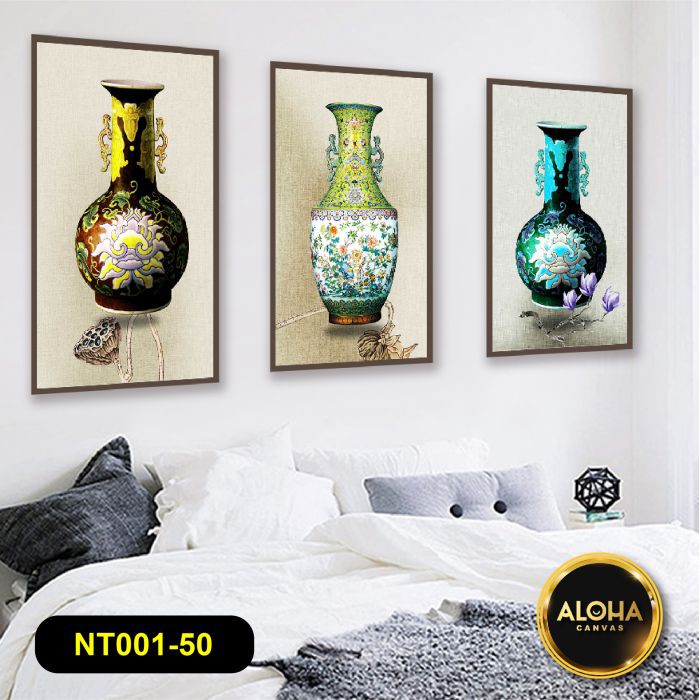 Giá Sock  Bộ 3 Tranh Treo Tường Phòng Khách Hiện Đại Khung Gỗ Tranh Phòng Ăn | BigBuy360 - bigbuy360.vn