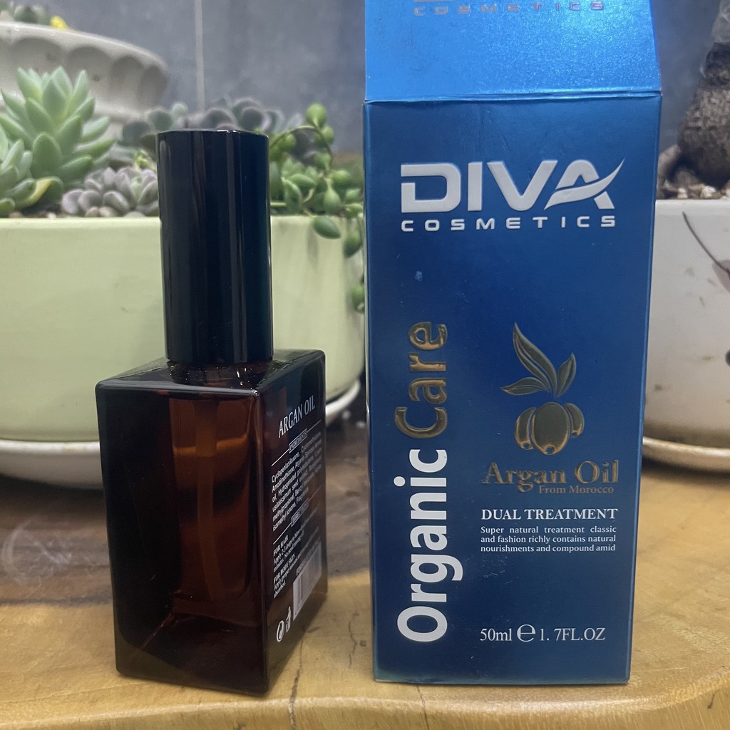 ✅✅Tinh dầu Argan Oil Organic Care Diva dưỡng bóng mượt tóc 50ml