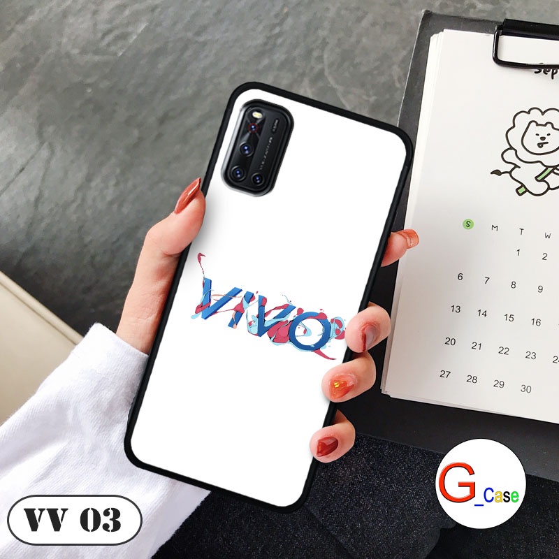 Ốp lưng Vivo V19  - in hình 3D Logo điện thoại