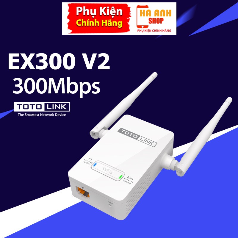 [Mã ELAPR10K giảm 10K đơn 20K] Kích sóng Totolink EX300 ver2 kích sóng cực mạnh(phiên bản mới nhất)