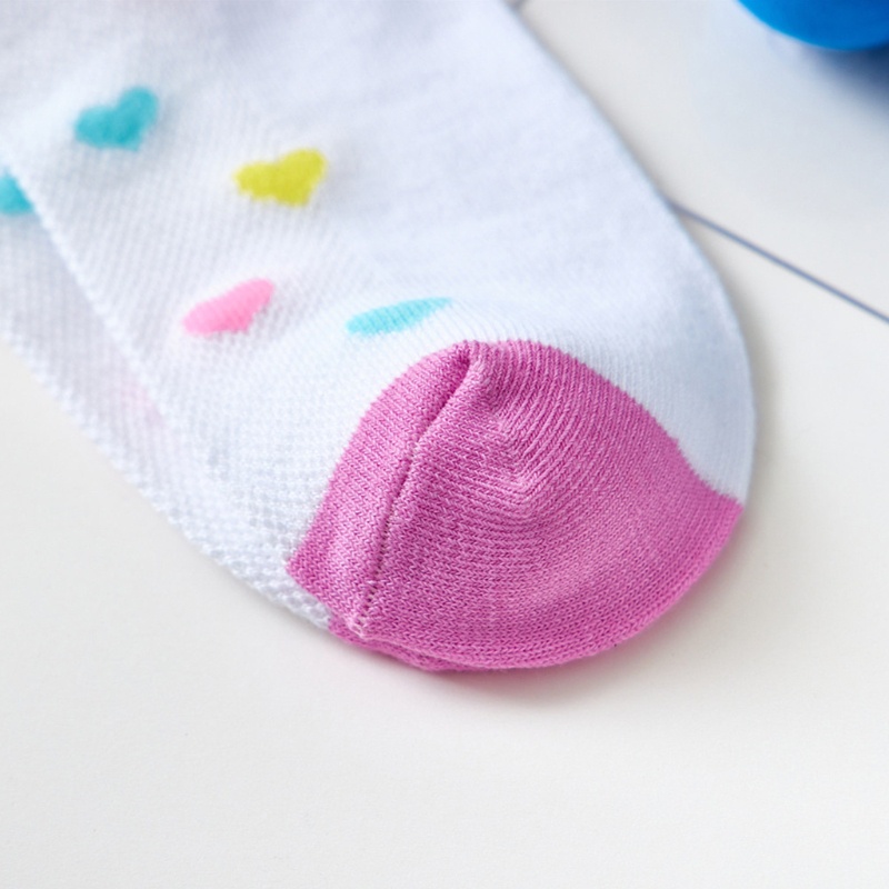 Vớ cổ cao in họa tiết hoạt hình nhiều màu sắc phong cách Harajuku Nhật Bản cho nữ