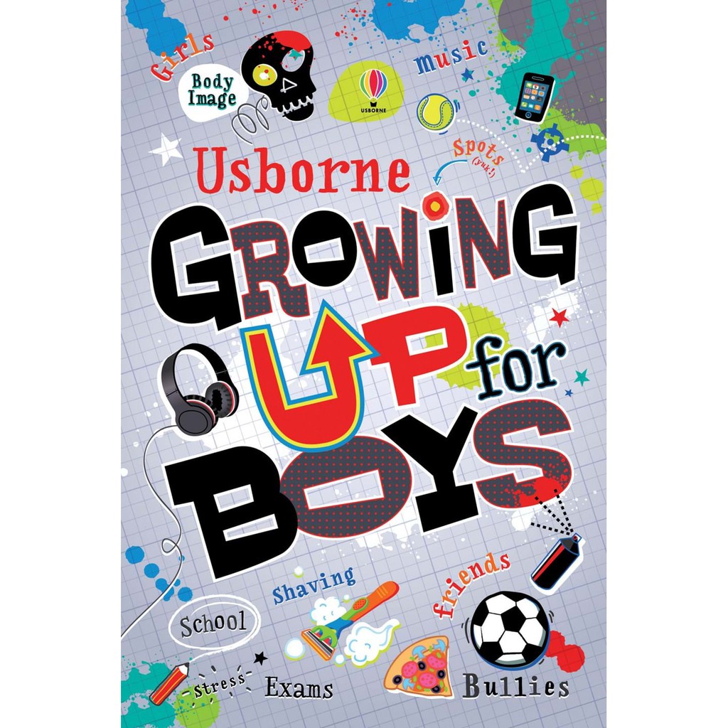 Sách - Growing Up For Boys Usborne - Giáo Dục Tâm Lý Và Giới Tính Cho Bé Trai Tuổi Dậy Thì Tiếng Anh