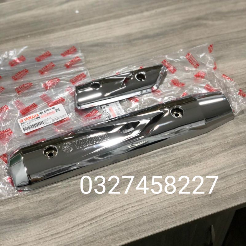 Cặp ốp vĩ che pô ống xã xe Sirius, Jupiter zin yamaha