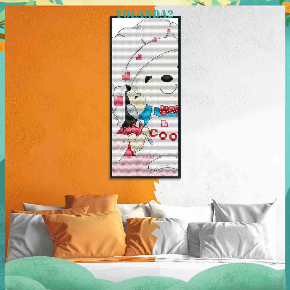 Bộ Tranh Thêu Chữ Thập Tự Làm 14CT Hình Hoạt Hình Xinh Xắn