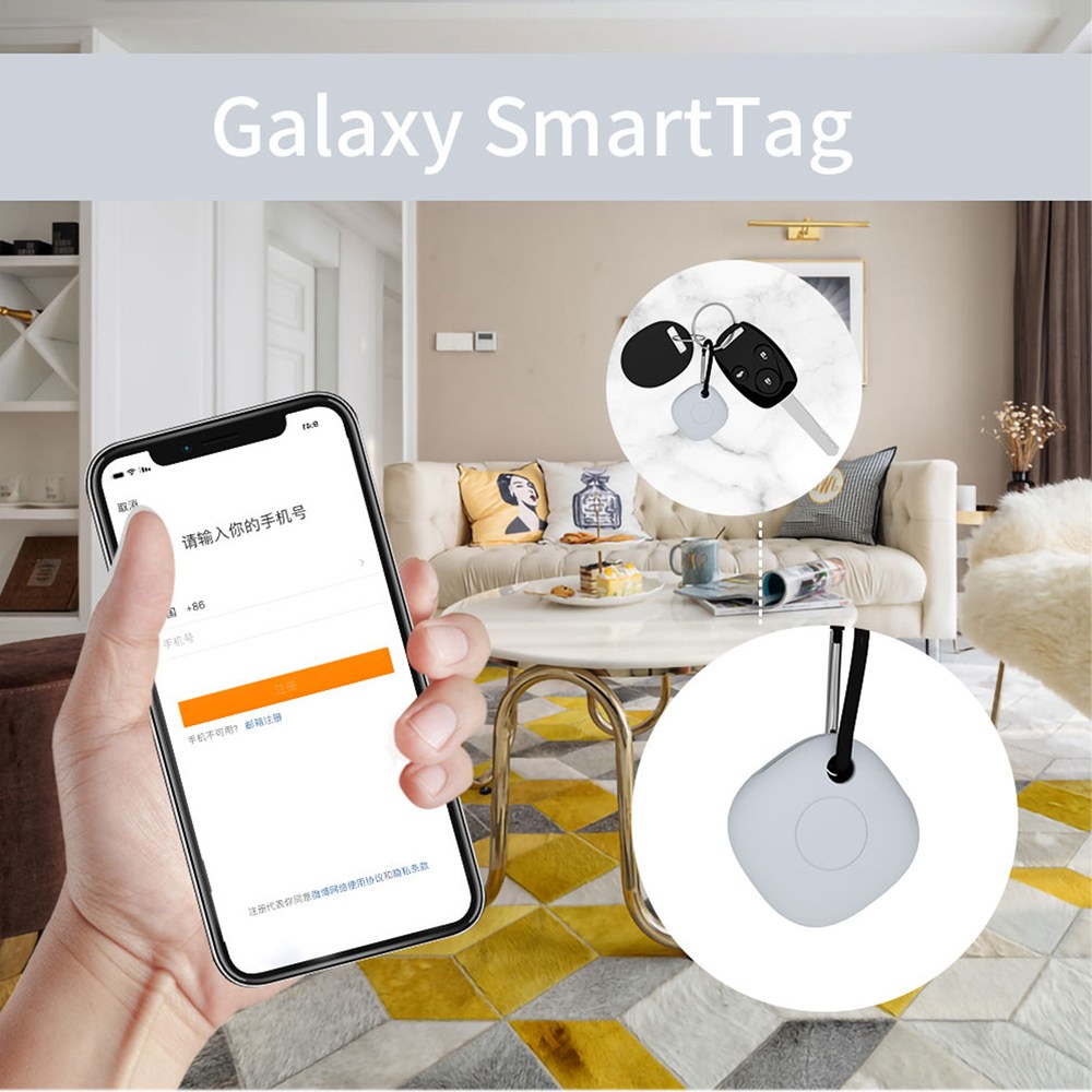Vỏ Silicone Bảo Vệ Có Móc Khóa Cho Samsung Galaxy Smart Tag Plus Tracker