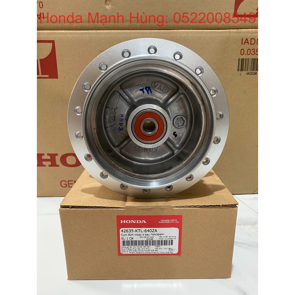 Cụm đùm Mai ơ sau HONDA WAVE S100, RS100, A100. 42635KTL640ZA