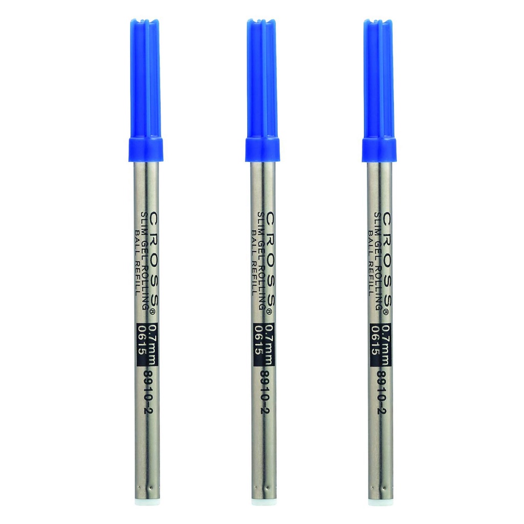 Ruột Bút Chính Hãng Cross 8910-2 Màu Xanh Gel Rollerball Refill