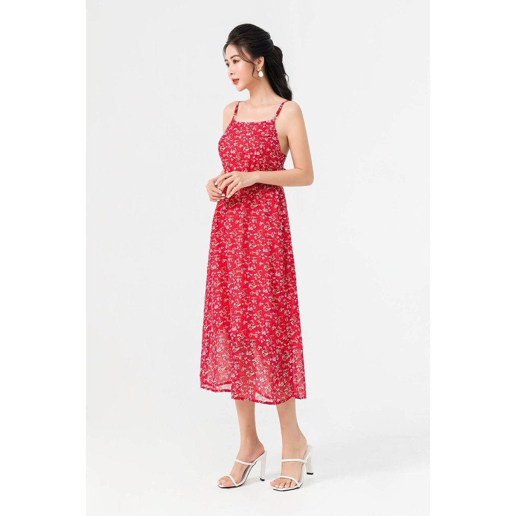 Đầm Maxi LAMER Nơ Lưng Chun Eo L63M21H053