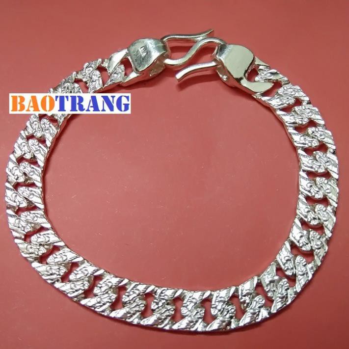 Vòng tay bạc Bảo Trang btvt014 - Chất liệu bạc 925 - Trọng lượng 4.2 chỉ - Dài 18cm - Rộng 0.7cm - Bảo hành vĩnh viễn