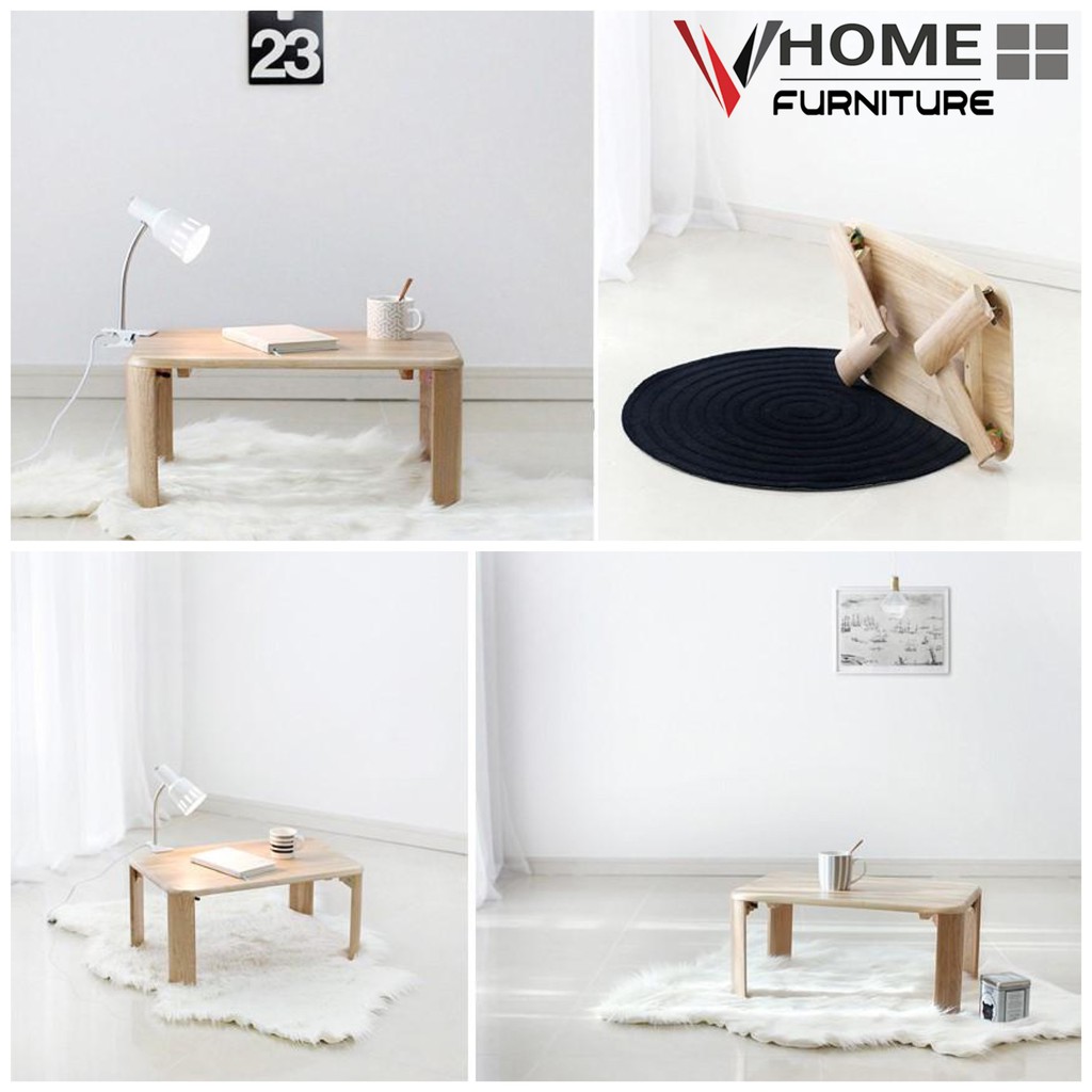 BÀN TRÀ SOFA - BRUNCH TABLE GỖ TỰ NHIÊN - SIZE S ( 40 x 60 ) - NỘI THẤT VHOME