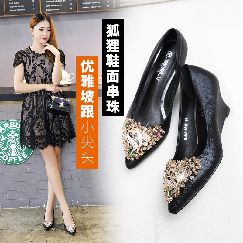 Giày đế xuồng mặt đá lấp lánh  gót cao 5p và 8p bền đẹp êm chân size 33/40   0