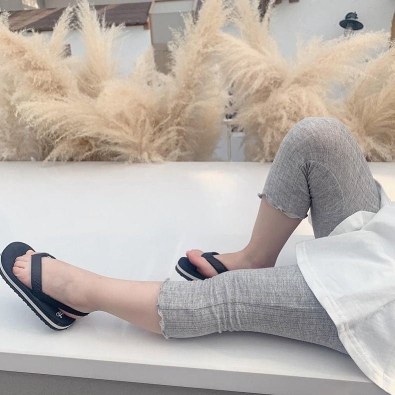 Quần Legging Lửng 7 Tấc Dáng Ôm Thời Trang Mùa Hè Mới Dành Cho Bé Gái