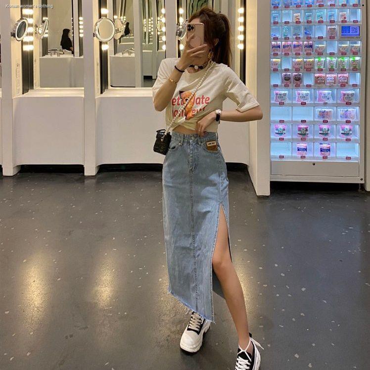 [Mã FADIRECT20 giảm 20K đơn 150K] Chân Váy Jeans Xẻ Tà Thời Trang Dành Cho Nữ | BigBuy360 - bigbuy360.vn